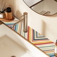 thumbnail image 2 of Yayeee Faucet Mat for Kitchen Sink 30" Diatomite Long Splash Guard Pad, Striped Pattern, 2 Pack, 2 of 7