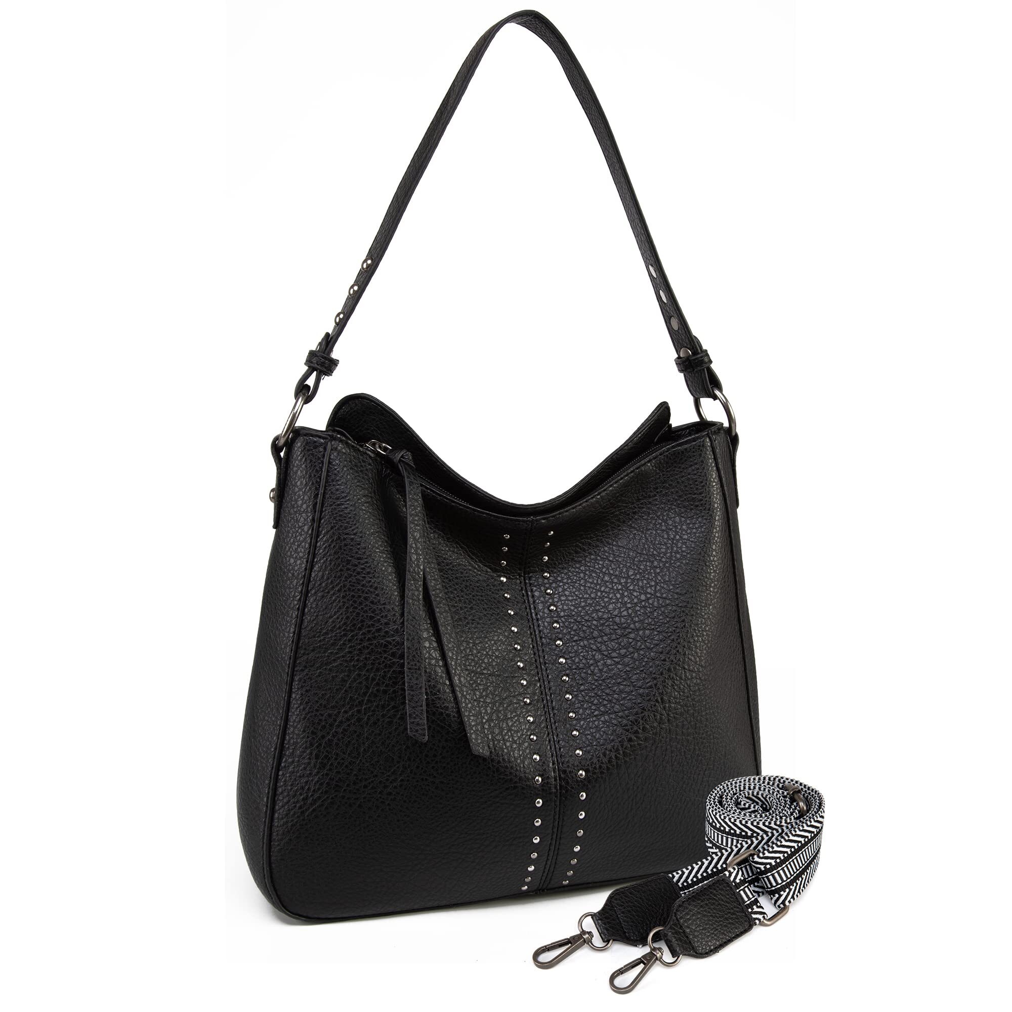 Montana West Hobo Bag for Women, Black photo 3