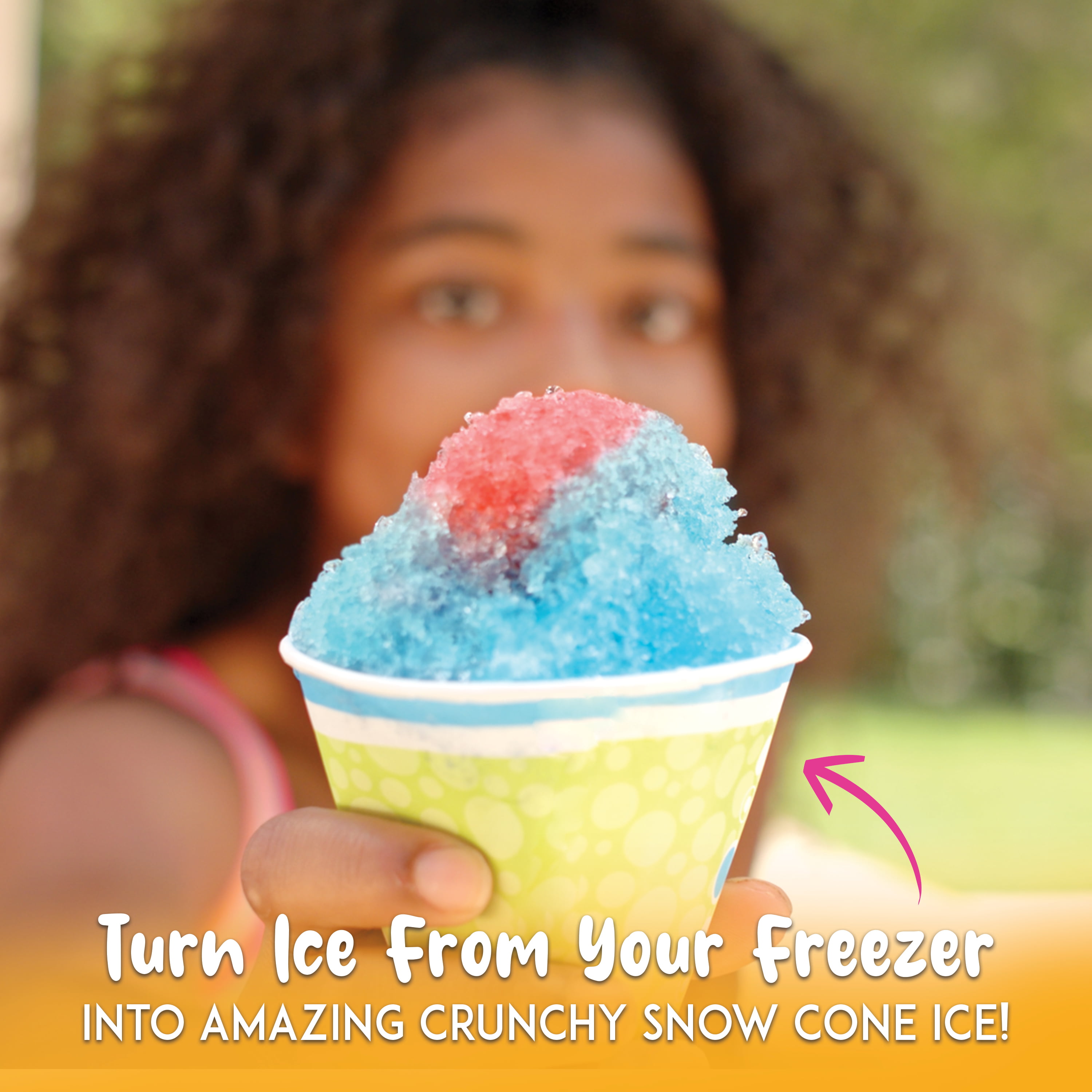 Shaved Ice Machine Snow Cone Machine, Reemix Slushie Machine for Snow Cone,  Snowballs, Frozen Cocktails and More, Easy to DIY with Snow Cone Syrup at