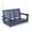 Navy blue, variant on Poly Lumber 2-Seat Porch Swing, HIPS 4-Feet Bench Swing with Foldable Cup Holders,18/8 Stainless Steel Hardware, High Backrest and Deep Contoured Seat ( Grey, 4-feet)