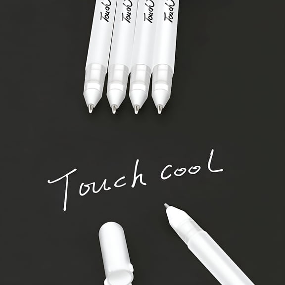 CCOCC 2026 New White Gel Pens Permanent Marker Almost Anything Never Fade Quick Dry&Permanentoil-Based Waterproof Paint Marker Pen for Wood Plastic Glass Metal Canvasextra Fine Point Opaque Ink