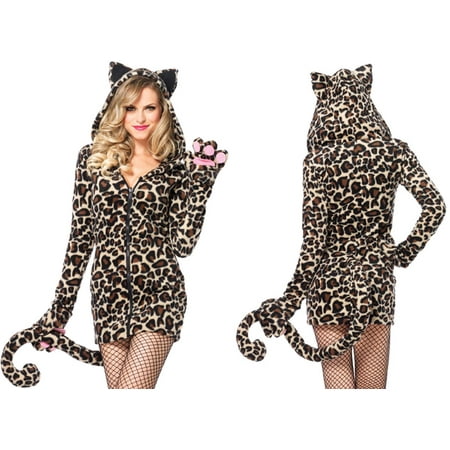 Leg Avenue Women's Cozy Cute Leopard Halloween
