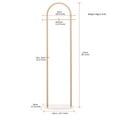 thumbnail image 3 of Cre Cra Modern Minimalist Floor Standing Clothes Coat Rack - Sturdy Metal Construction with Marble Base for Home Decoration White Baseplate, 3 of 7