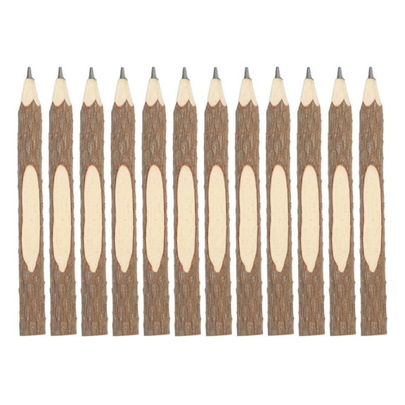 STRANDCHIC 14-Piece Natural Bark Pencil Set for Journaling, Drawing, Sketching, and Art Supplies