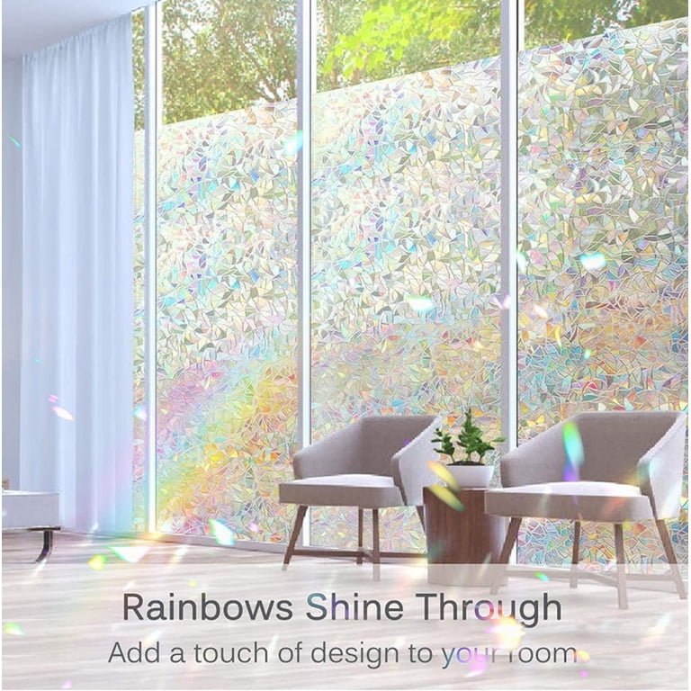 3D Rainbow Decorative Window Film, 17.7 x 78.7 Inches photo 5
