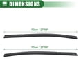 thumbnail image 5 of 1 Pair Rear Left and Right Door Window Belt Weatherstrip for Toyota Tacoma 2005-2015, 5 of 6
