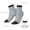 thumbnail image 6 of Naloa Abstract leaves fox Ankle Socks for Women Non Slip Socks No Show Socks Classic Low Cut Casual Socks Casual Socks, 6 of 7