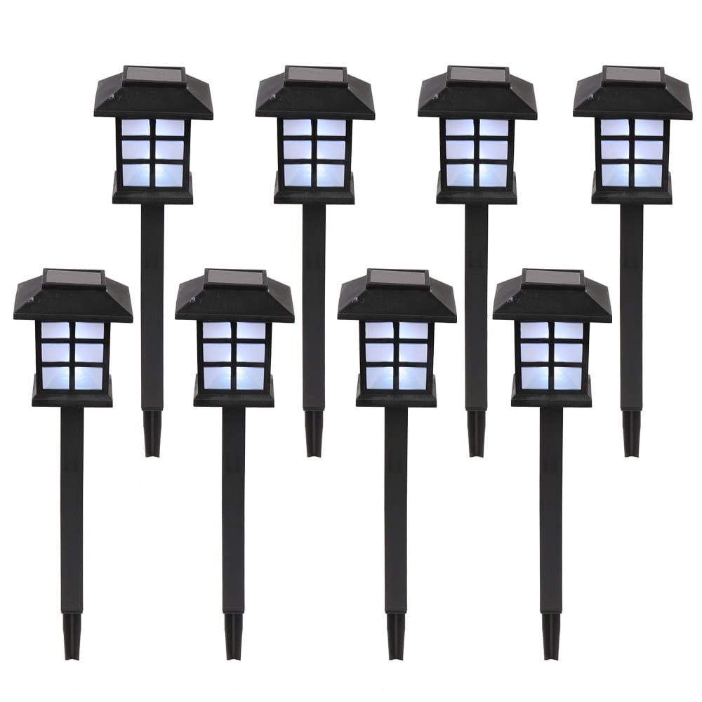 Black Square LED Solar Pathway Lights Multipack