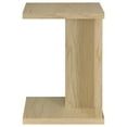thumbnail image 5 of Clower Engineered Wood C-Shaped Sofa Side Table Light Oak, 5 of 10