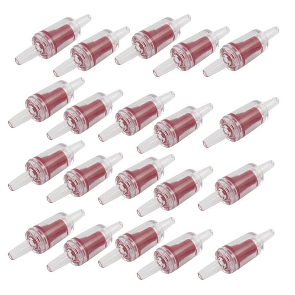 Unique Bargains Plastic Aquarium Air Tube Connectorg Check Valves Set 20 Pcs