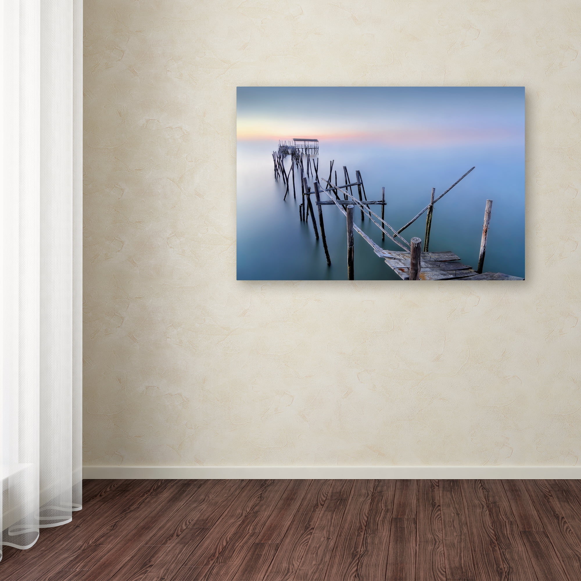 Fran Osuna 'The Old Pier' Canvas Art