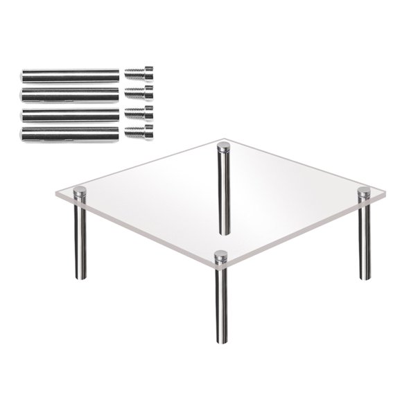 Ggdda Baking Sheet Clear Acrylic Cake Display Stand Square Metal Support Shelf Kitchen Gadgets Cookie Sheets for Baking Acrylic (Clearance)