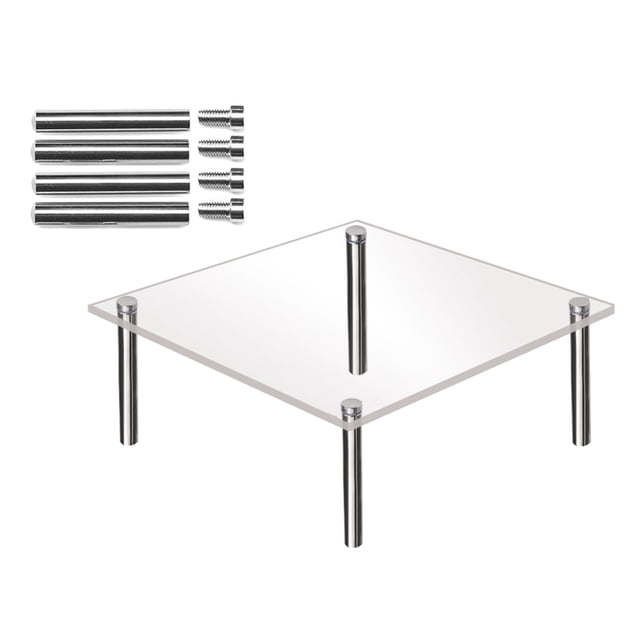 Ggdda Baking Sheet Clear Acrylic Cake Display Stand Square Metal Support Shelf Kitchen Gadgets Cookie Sheets for Baking Acrylic (Clearance)