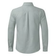 thumbnail image 5 of Zshosam Men's Long Sleeve Button Down Shirt Free Untucked Dress Shirt Casual Denim Shirt(Grey,XXL), 5 of 5