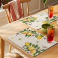 thumbnail image 4 of Placemat Set of 6 Yellow Lemon Floral Placemats for Dining Table Watercolor Butterfly Purple Flower Retro Washable Table Mats for Kitchen and Party Decor Indoor & Outdoor Use, 4 of 8