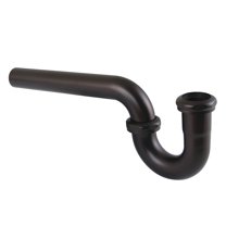 Kingston Brass CC1185 1-1/4" P-Trap without Flange, 12-7/8" Length, 18 Gauge, Oil Rubbed Bronze