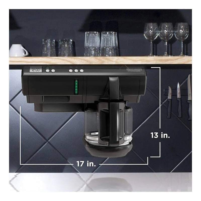 SpaceMaker Under-the-Cabinet 12-Cup* Porgrammable Coffee Maker