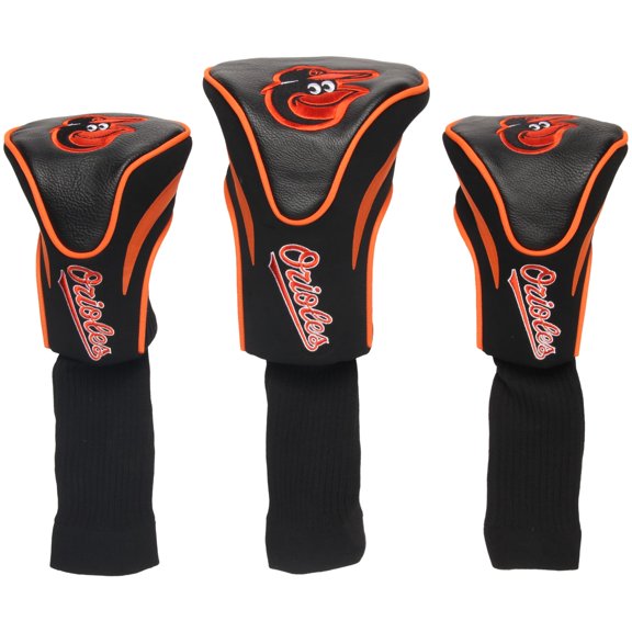 Baltimore Orioles 3-Pack Contour Golf Club Head Covers