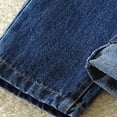 thumbnail image 5 of Jeans for Kids Boys 4-6 Jeans for Boys Baggy High Elastic Waist Denim Pants Wide Straight Leg Drawstring Summer Outdoor Casual Pocket Trousers, 5 of 9