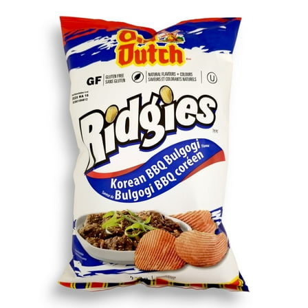 Old Dutch Ridgies Korean BBQ Bulgogi Potato Chips, 200g/7 oz