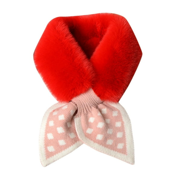 Outfmvch Scarf Scarf For Women Women Plush Scarf Scarf Warm Wool Imitation Scarf Artificial Wool Scarf Scarf For Men Red One Size