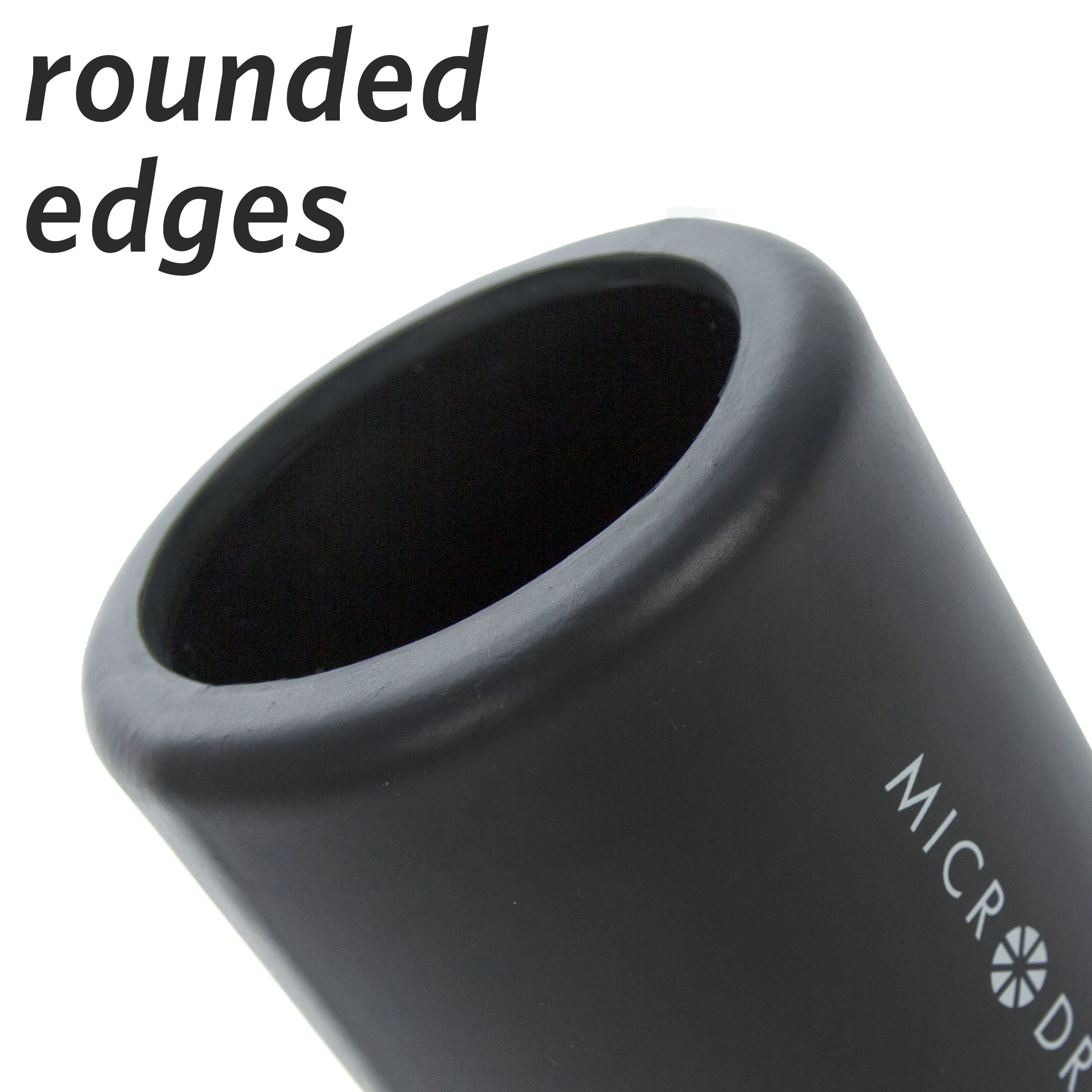 Microdry Fitness Foam Roller for Muscle Relief, Firm 13" x 5.3", Dark Gray