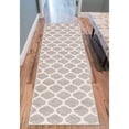 thumbnail image 2 of Well Woven Tinsley Trellis Light Grey & Ivory Moroccan Lattice Modern Geometric Pattern 2 x 7 (2' x 7'3" Runner) Area Rug Soft Shed Free Easy to Clean Stain Resistant, 2 of 4