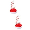 thumbnail image 6 of BERTDOMD 2-Pack Christmas Santa Hats with Spiral Spring Design, Festive Holiday Party Hats, Xmas Photo Props and Seasonal Favors, 6 of 6