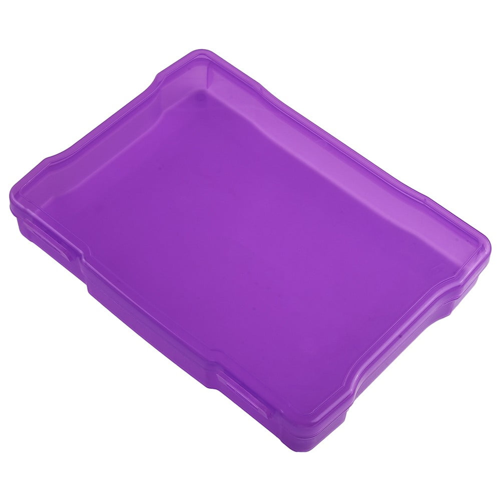 Lierteer 5x7 inch Photo Storage Box Plastic Picture Keeper 6 Colorful Photo Cases