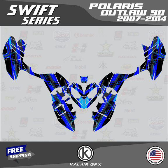 Kalair GFX Graphics Kit for Polaris OUTLAW90 (2007-2014) Swift Series