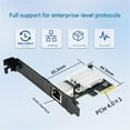 thumbnail image 3 of PatungKu PCIe4.0 X1 10Gbps Ethernet Card Optimized For Gaming NAS Servers Using Advanced 8127 Controller Chip, 3 of 8