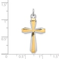 thumbnail image 4 of Sterling Silver Gold Plated Cross Charm, 4 of 4