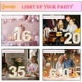 thumbnail image 4 of AllWays Plaza Decorative Led Light Up Number Letters, White Plastic Marquee Number Lights Sign for 75th Birthday Party Wedding Decor Battery Operated Number (75), 4 of 13