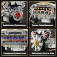 thumbnail image 2 of 692PCS MOC V8 Engine Building Kit With Electric Motor STEM Educational Toy For Kids Adults ,Working Model Car Engine Gift Set, 2 of 6