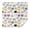 Multicolor Cat Head, variant on Cat and Fishbone Meow White Pattern Square Tablecloth, Waterproof Wipeable Spillproof Washable Table Cover for Home Kitchen Party and Daily Decor 42"x42"