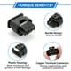 thumbnail image 3 of Conector de sensor de flujo de aire de 4 pines, conector hembra impermeable para BMW, 1 juego, 3 of 6