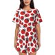thumbnail image 1 of Balery Cartoon Ladybug Conjunto de Pijama para Mujer con Estampado, Dos Piezas de Manga Corta y Shorts, Ropa de Dormir Suave con Cuello Redondo y Bolsillos-Small, 1 of 6