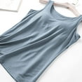 thumbnail image 6 of RYDCOT Tank Tops for Women Built In Bra Racerback Yoga Tanks Tops Sleeveless Tank Top with Built In Bra Base Underwear Basic T-Shirt Tops or, 6 of 7