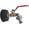 thumbnail image 1 of Adaptador de tanque de grifo Adaptador de drenaje de grado alimenticio para grifo de tanque de latón de 1/2 ER, 1 of 5