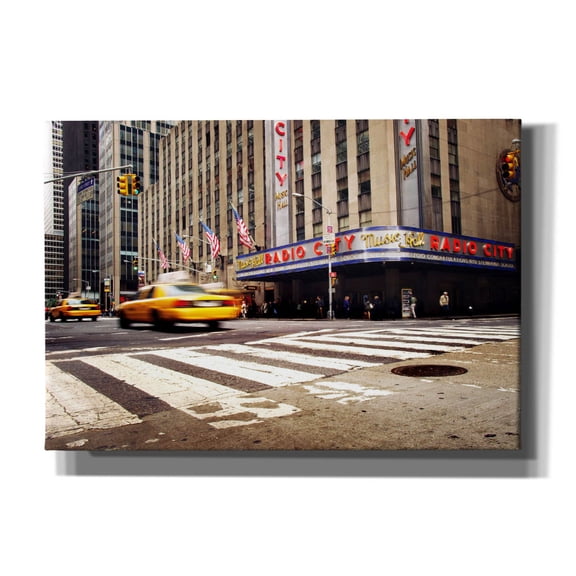 Epic Graffiti 'NYC Radio City' by Nina Papiorek, Canvas Wall Art, 26"x18"