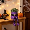 thumbnail image 3 of Clearance! Halloween Whimsical Hanging Leg Planter, Resin Succulent Garden Pot, Witch, 3 of 8
