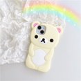 thumbnail image 1 of Cartoon Animal Bear Cute Soft Silicone Case for IPhone 13 12 11 14 Pro Max XS XR X 7 8 Plus SE 2020 IPone 14Pro Protective Cover xuanjing unisex, 1 of 2