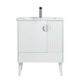 thumbnail image 2 of Venezian Collection - 30" Single White Bathroom Vanity, - Chrome Handles.&nbsp;, 2 of 9