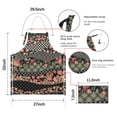 thumbnail image 7 of Pioneer Flower Floral Print Pattern Apron-Garden Aprons for Women with Pockets-Cotton Linen Waterproof Kitchen Cooking Gardening Aprons Adjustable for Kitchen,Cooking,BBQ and Salon 33x27 Inch, 7 of 7
