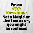 thumbnail image 2 of I'm An App Developer T-Shirt | Nerdy Geek White Tee Gift, 2 of 5