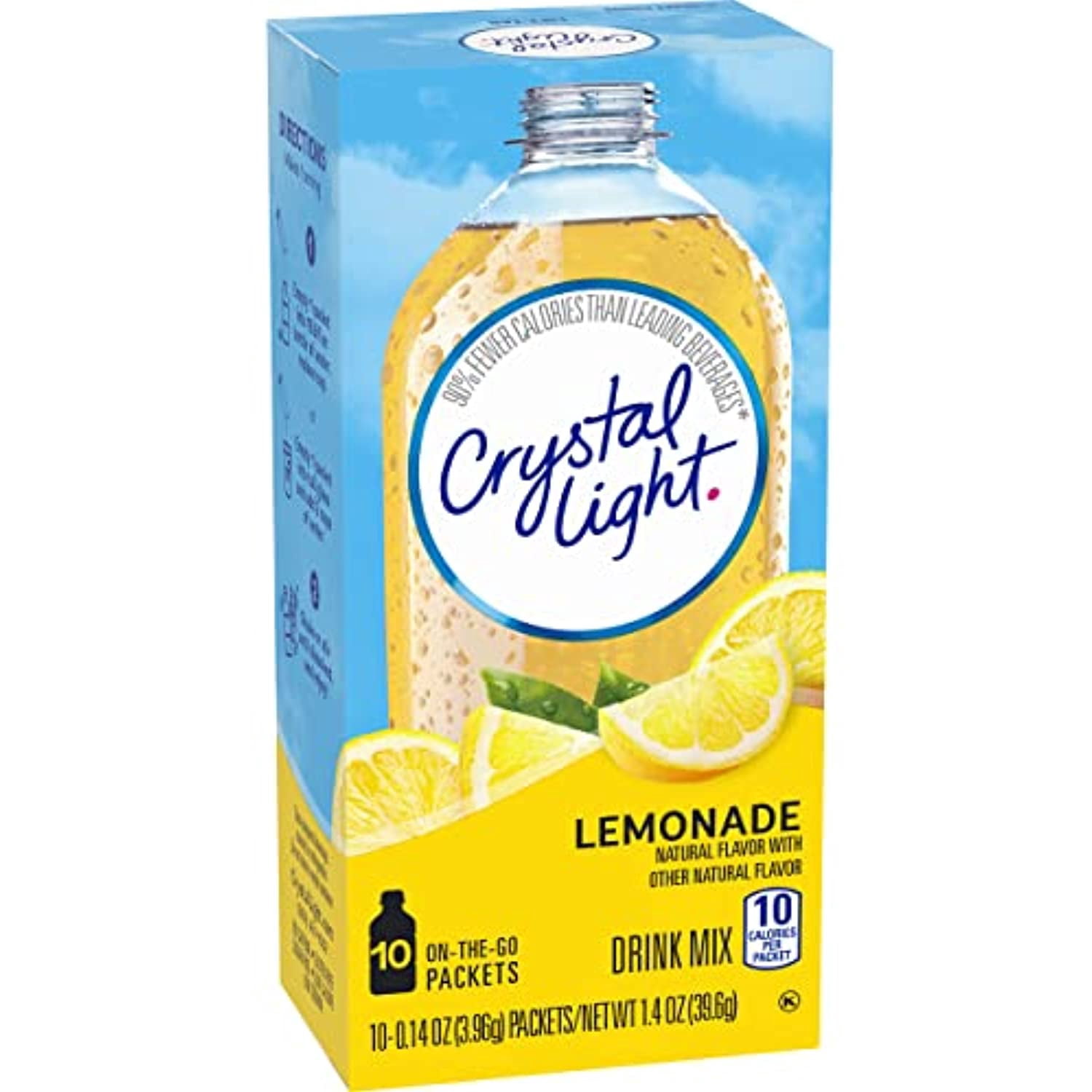 Crystal Light Lemonade, 10 On-The-Go Packets (Pack Of 4)