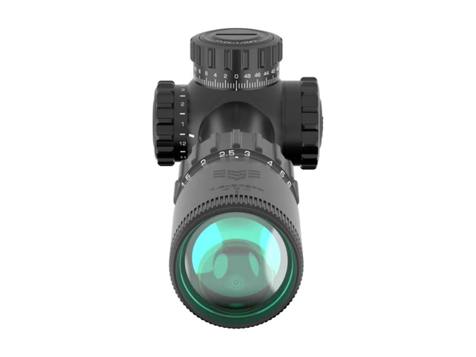 Swampfox Tomahawk II 1-6x24mm LPVO Rifle Scope, 30mm Tube, Second Focal Plane, Red BDC, Black