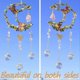 thumbnail image 3 of Amethyst Moon Crystal Suncatcher Window Hanging,Good Luck Charms, 3 of 5