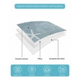 thumbnail image 5 of Blue Coastal Queen Size Down Alternative Comforter, Lightweight Comforter Quilt Bedding Set with Pillow Shams Nautical Beach Summer Sea Starfish Coral All Seasons Bed Comforter Duvet Insert 90"x96", 5 of 7