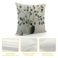 thumbnail image 4 of JRXY Eucalyptus Throw Pillow Cover Simple twig vase Plant Aesthetic Design Green Patterned Cozy Kid Decorative Fluffy Oversized Bed Indoor Sofa Living Room Pillow Cases  White, 4 of 5